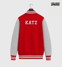 Load image into Gallery viewer, Youth Varsity Jacket - Red