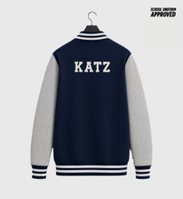 Load image into Gallery viewer, Youth Varsity Jacket - Navy
