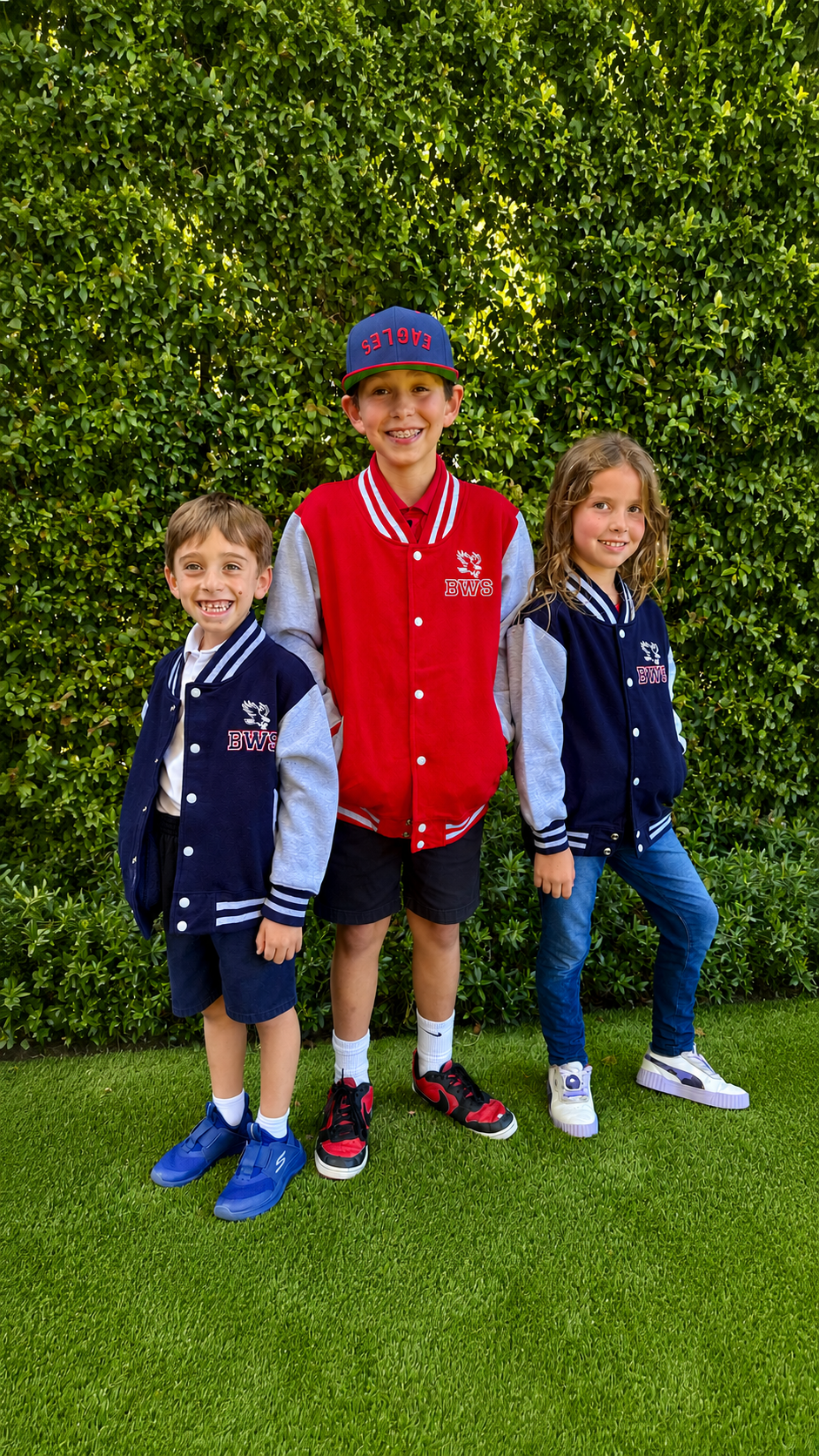 Youth Varsity Jacket - Navy – BWS EagleWear