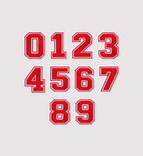 Load image into Gallery viewer, Number Digit Patches - Red
