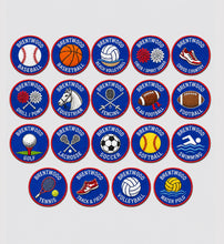 Load image into Gallery viewer, Sports Patches - all styles
